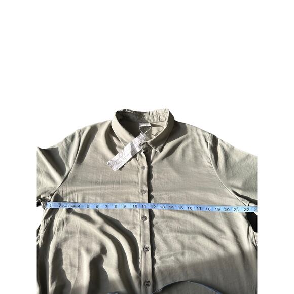 NWT Silk & Salt Olive Green Plus Wide Leg Utility The Rubin Jumpsuit Size XXL - Picture 11 of 14